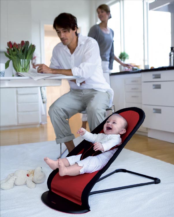baby bjorn bouncer as a chair